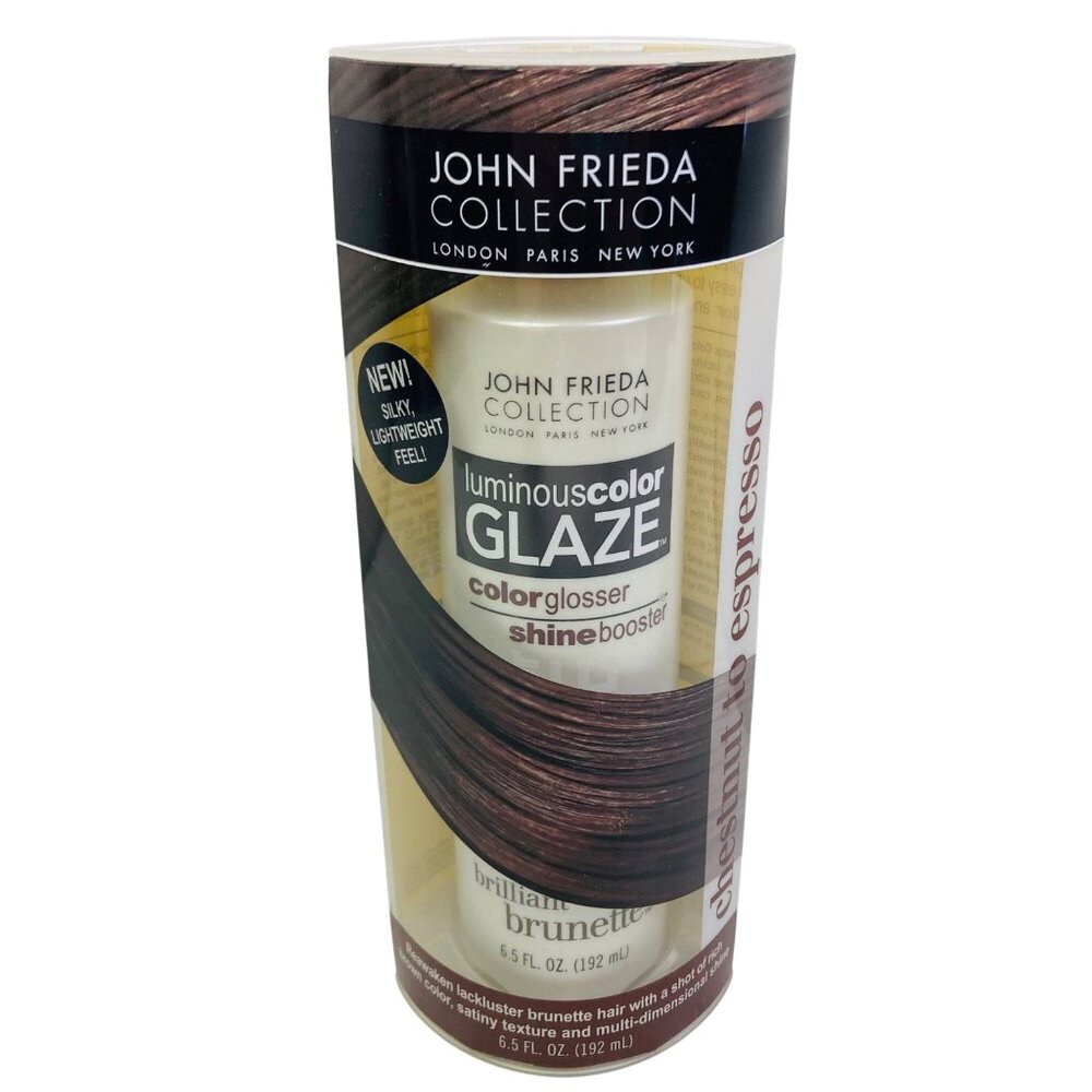 John Frieda Luminous Color Glaze Chestnut To Espresso 6.5 oz Shine Booster Gloss